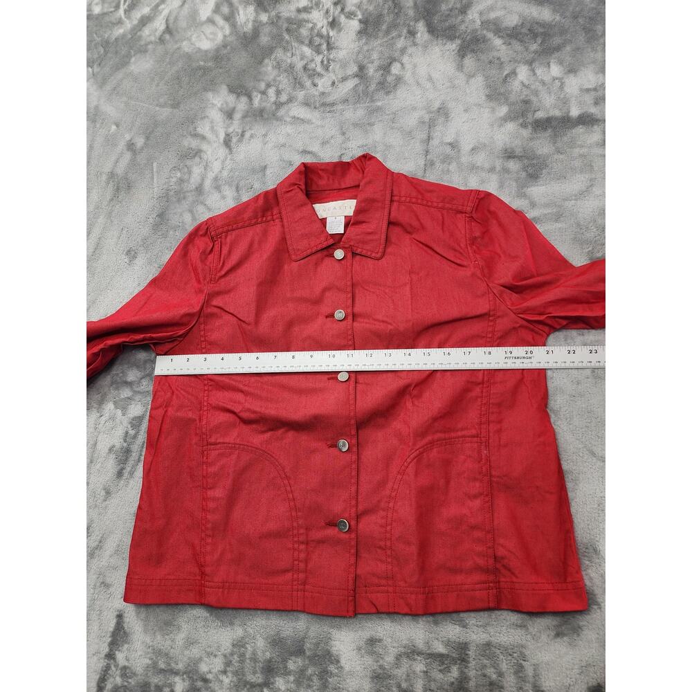 Doncaster Lightweight Button Front Jacket Size 8 … - image 8